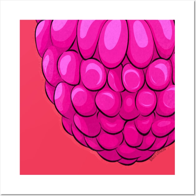 Raspberry Wall Art by Art by Angele G